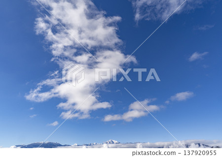 blue sky and white clouds 137920955