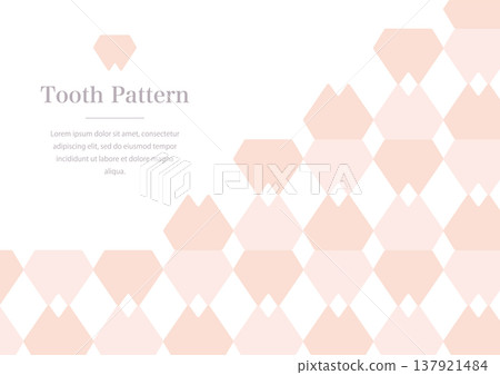 Tooth geometric pattern background 137921484