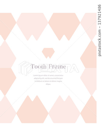 Pastel tooth motif geometric pattern background Pastel tooth motif geometric pattern background 137921486