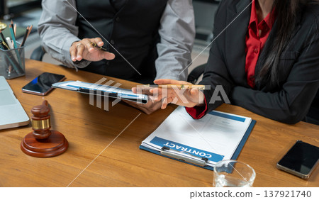 legal and corporate consultation concept focusing on law, advice, and business agreements. legal and corporate consultation concept focusing on law, advice, and business agreements. 137921740