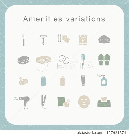 Amenity Icons - Colorful Amenity Icons - Colorful 137921874