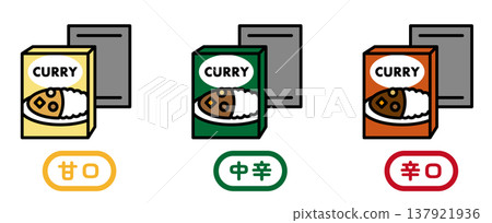 一份速食咖哩的插圖。包含速食咖哩、咖哩飯和包裝的向量圖素材。適用於緊急食品、儲備食品和速食食品。 一份速食咖哩的插圖。包含速食咖哩、咖哩飯和包裝的向量圖素材。適用於緊急食品、儲備食品和速食食品。 137921936