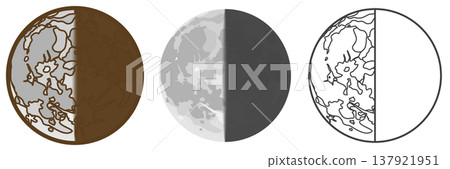 Waning moon 137921951