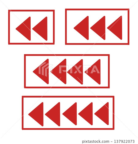 Simple triangular button mark Simple triangular button mark 137922073