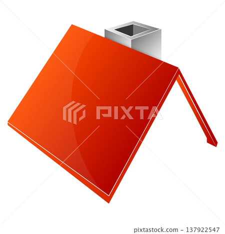 House roof with chimney insulated design House roof with chimney insulated design 137922547