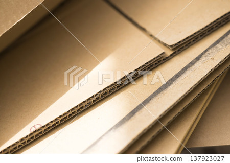 stacked cardboard boxes stacked cardboard boxes 137923027