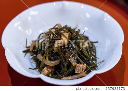 Okinawan traditional dish: Kubu Irichi Okinawan traditional dish: Kubu Irichi 137923173