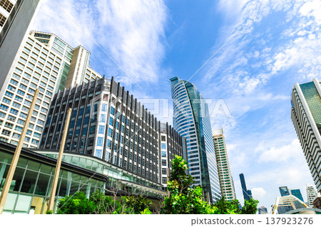 Urban landscape with skyscrapers 137923276