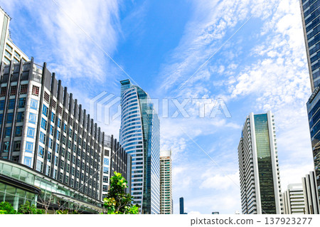 Urban landscape with skyscrapers 137923277