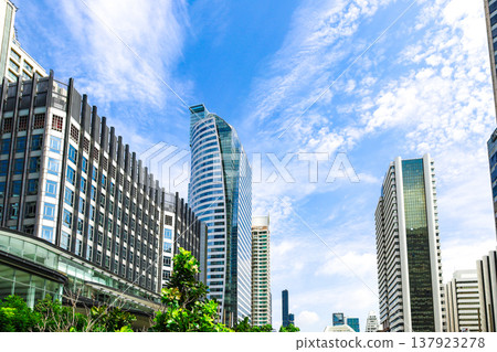 Urban landscape with skyscrapers 137923278