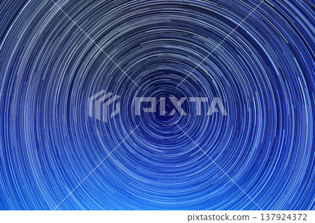 The trajectory of the Polaris and stars The trajectory of the Polaris and stars 137924372