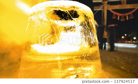 Candles made of ice 137924517