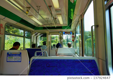 在開往玉子站的西武山口線(Leo Liner)列車上 在開往玉子站的西武山口線(Leo Liner)列車上 137924647