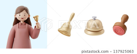 3D character with a professional job 137925063