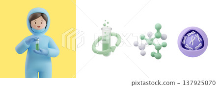 3D character with a professional job 3D character with a professional job 137925070