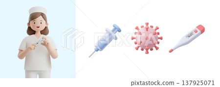 3D character with a professional job 3D character with a professional job 137925071