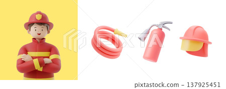 3D character with a professional job 3D character with a professional job 137925451