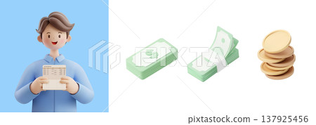 3D character with a professional job 3D character with a professional job 137925456