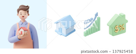 3D character with a professional job 3D character with a professional job 137925458