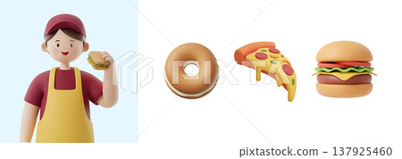 3D character with a professional job 3D character with a professional job 137925460