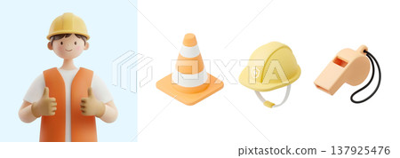 3D character with a professional job 3D character with a professional job 137925476