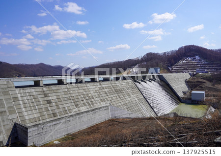 Viewing the Atsuhoro Dam from the right bank Viewing the Atsuhoro Dam from the right bank 137925515