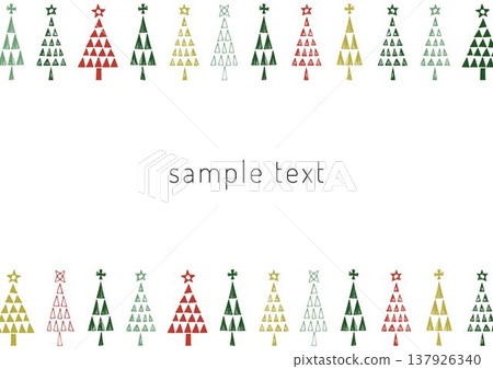 手繪聖誕樹框架 手繪聖誕樹框架 137926340