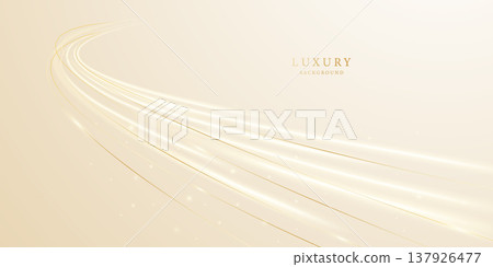 golden abstract background with luxury vector illustration golden abstract background with luxury vector illustration 137926477