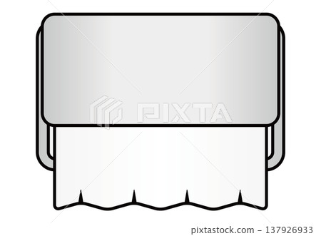 一幅浴室衛生紙架的插圖,設計簡潔,採用漸層配色。 一幅浴室衛生紙架的插圖,設計簡潔,採用漸層配色。 137926933
