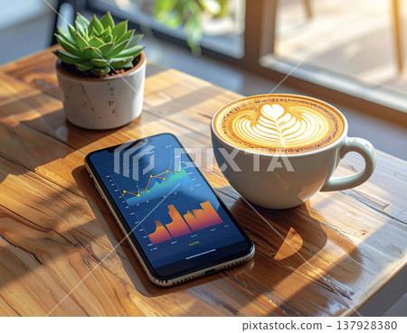 A clean and spacious cafe background image, perfect for articles on asset management and lifestyle. 137928380