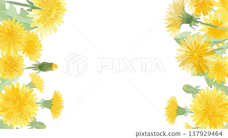 水彩風格蒲公英插畫 水彩風格蒲公英插畫 137929464