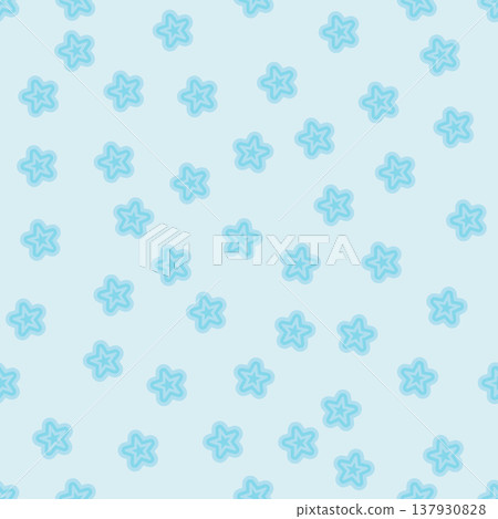 Cute blue seamless pattern with stars, sweet pastel vector background for kids 137930828