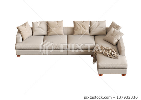 sofa isolate on a transparent background, interior furniture, 3D illustration, cg render sofa isolate on a transparent background, interior furniture, 3D illustration, cg render 137932330