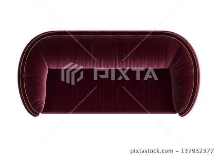 sofa isolate on a transparent background, interior furniture, 3D illustration, cg render 137932377
