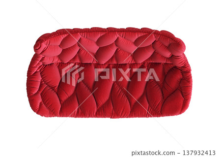 sofa isolate on a transparent background, interior furniture, 3D illustration, cg render 137932413
