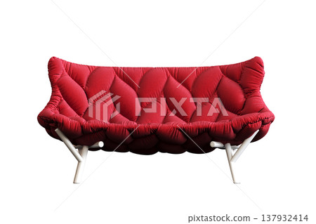sofa isolate on a transparent background, interior furniture, 3D illustration, cg render 137932414
