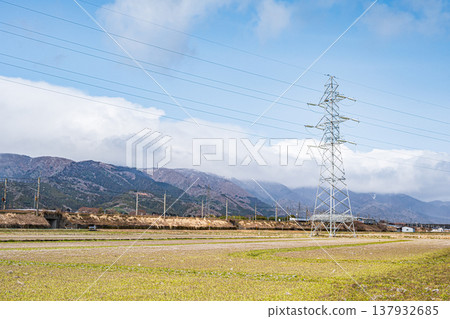 Rural landscape of Makino town, Okubiwako, Takashima City, Shiga Prefecture Rural landscape of Makino town, Okubiwako, Takashima City, Shiga Prefecture 137932685