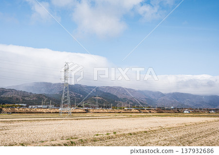 Rural landscape of Makino town, Okubiwako, Takashima City, Shiga Prefecture Rural landscape of Makino town, Okubiwako, Takashima City, Shiga Prefecture 137932686