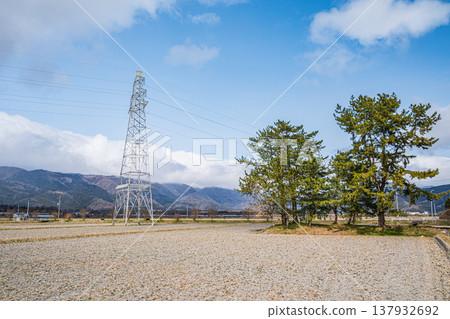 Rural landscape of Makino town, Okubiwako, Takashima City, Shiga Prefecture Rural landscape of Makino town, Okubiwako, Takashima City, Shiga Prefecture 137932692