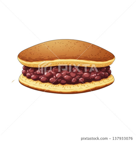 一塊光滑如寶石般的紅豆沙 137933076