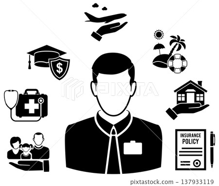 Insurance Icons Set Insurance Icons Set 137933119