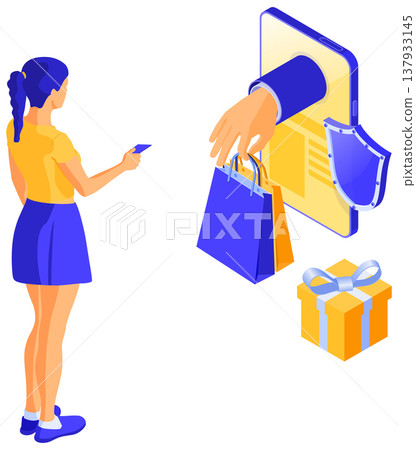 Isometric Online Internet Shopping Isometric Online Internet Shopping 137933145