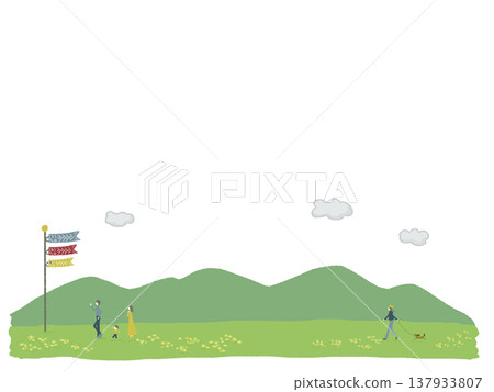 與鯉魚飄帶的風景 137933807