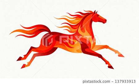 vector illustration of horse on white background vector illustration of horse on white background 137933913