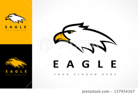 Eagle head logo bird vector. Animal design Eagle head logo bird vector. Animal design 137934167