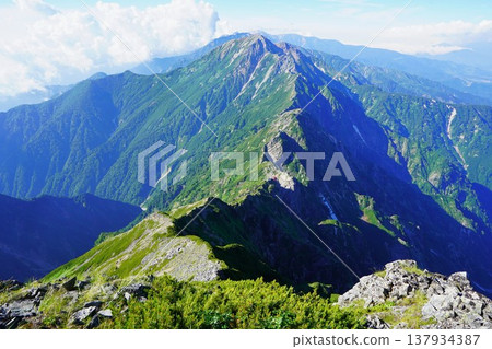Ridge line from Kashimayarigadake to Goryudake 137934387