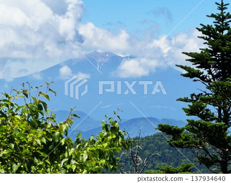 Mount Ontake as seen from Mount Hachimori Mount Ontake as seen from Mount Hachimori 137934640