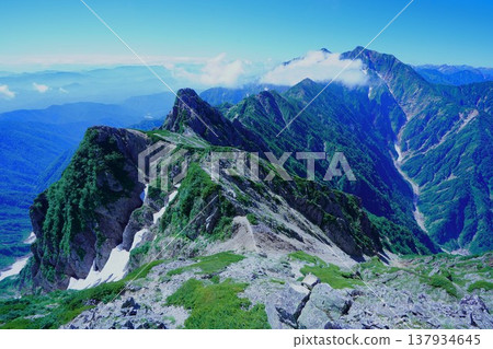 Mount Kashimayari and G5 from the south ridge of Mount Goryu Mount Kashimayari and G5 from the south ridge of Mount Goryu 137934645