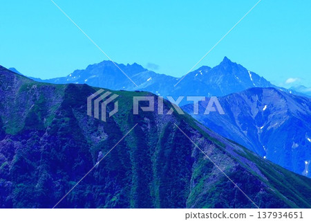 Mount Yarigatake and Mount Okuhotakadake as seen from Mount Goryudake Mount Yarigatake and Mount Okuhotakadake as seen from Mount Goryudake 137934651