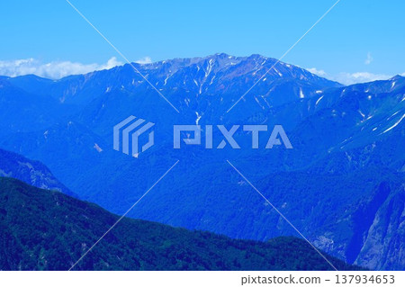 Mount Yakushidake from Mount Goryudake Mount Yakushidake from Mount Goryudake 137934653